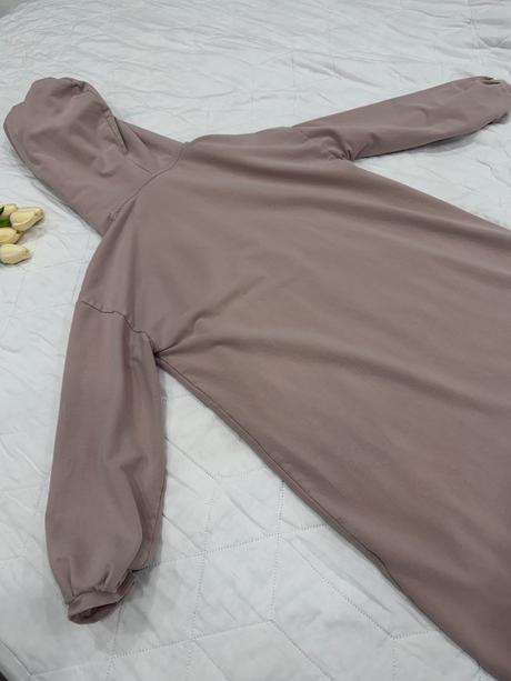 Pohodlné mikinové šaty s kapucňou, l