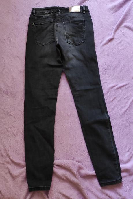 Elastické rifle s perlami, takko,34