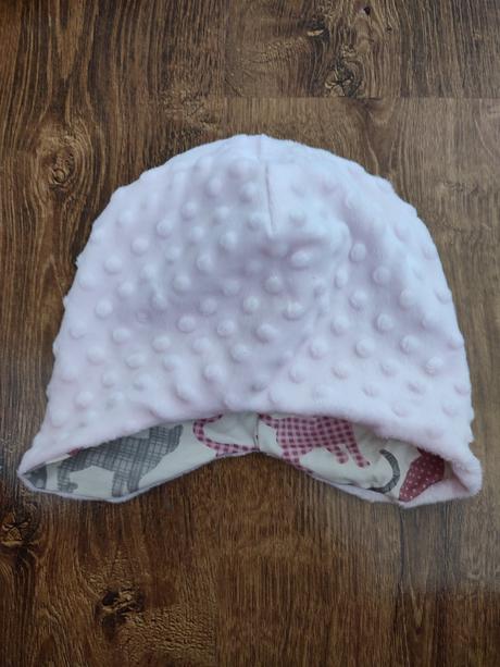 Obojstranná čiapka ušianka mačky, 110 / 116 / 122 / 128