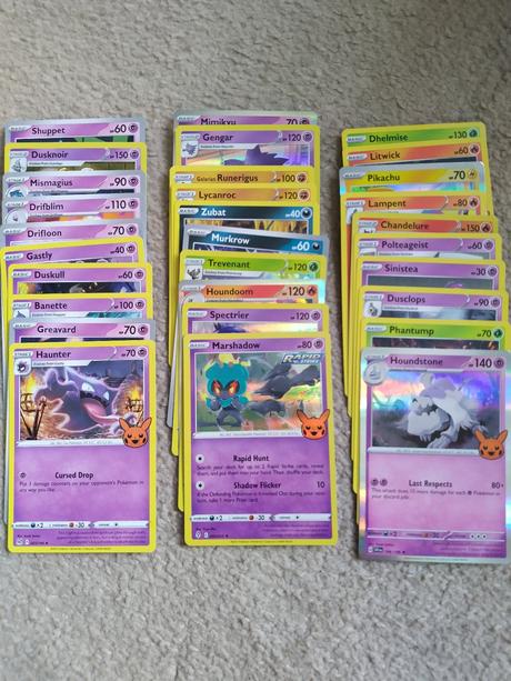 Pokémon karty halloween, 