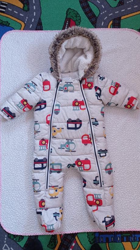 Zimný overal fred&flo, autíčka, 8-12mes,, f&f,74