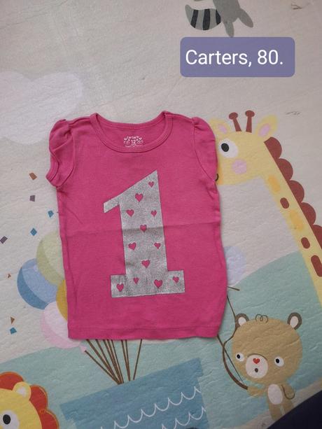 Tričko 1.rok, carter's,80