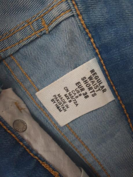 Džínsové kraťasy, h&m,38