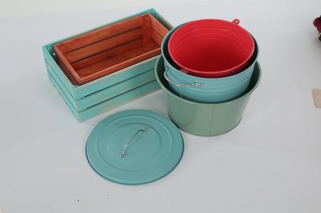 Košíky-debničky-vedrá dekorácia/na fotenie, 