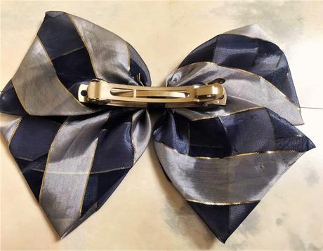 Šifónová mašľa/spona do vlasov, 