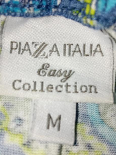 Dámske modré vzorované letné tričko (m), piazza italia,m