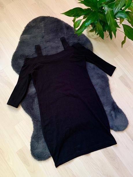 Čierne kratke šaty elasticke, atmosphere,m