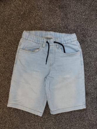 Bledo modré riflové kraťasy, 152