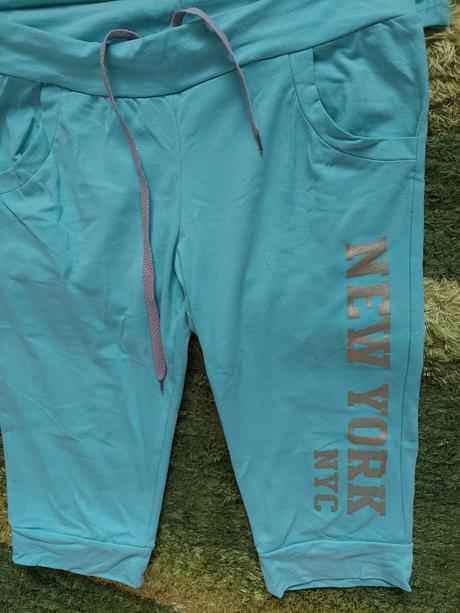 Tričko a trojštvrťové tepláky, xxl