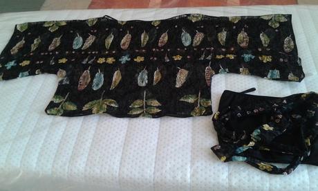 Spoločenská blúzka + bandeau + opasok, 38