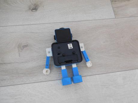 Kovové hodiny robot modrý do detskej izby,, 