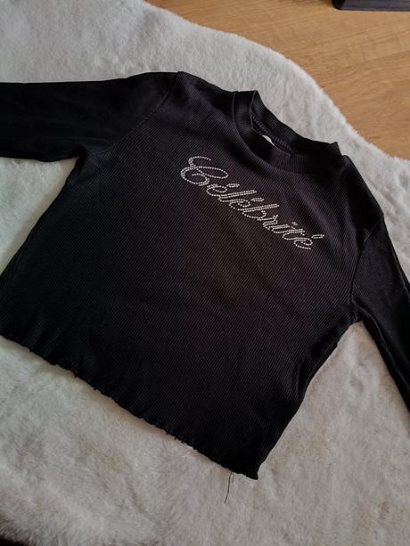 Tričko dievčenské dlhý rukáv, h&m,134