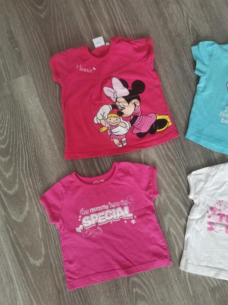 6x tričko 74/80, disney,74