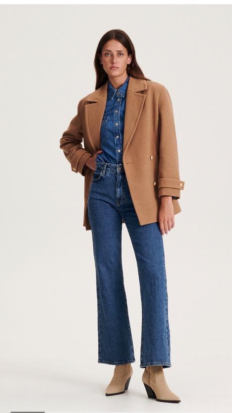 Krátky vlneny kabát, reserved,s