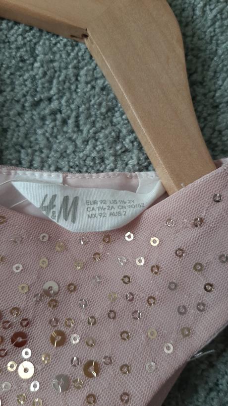 Nádherné trblietavé šaty, h&m,92