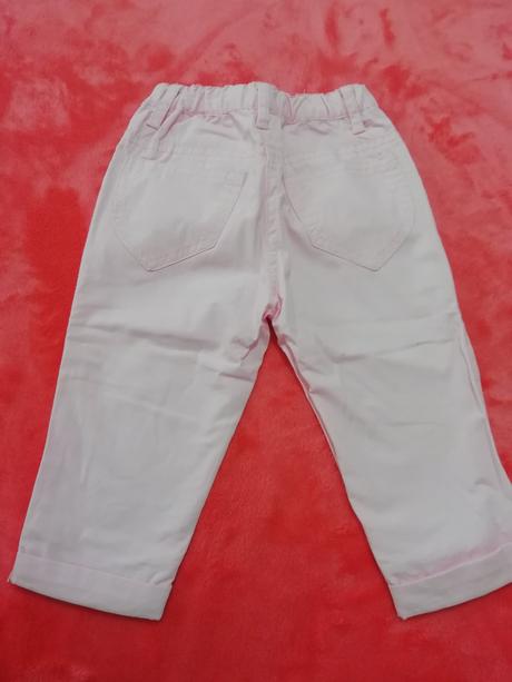 Ruzove balonove nohavice pre dievcatko 86/92, 86