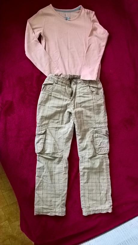Podšite nohavice + tričko, dopodopo,128
