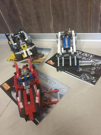 3 skladačky -úplná kopia orig. lega 42089,42032,34, 