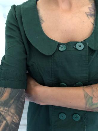 Dc tmavozelené šaty, m