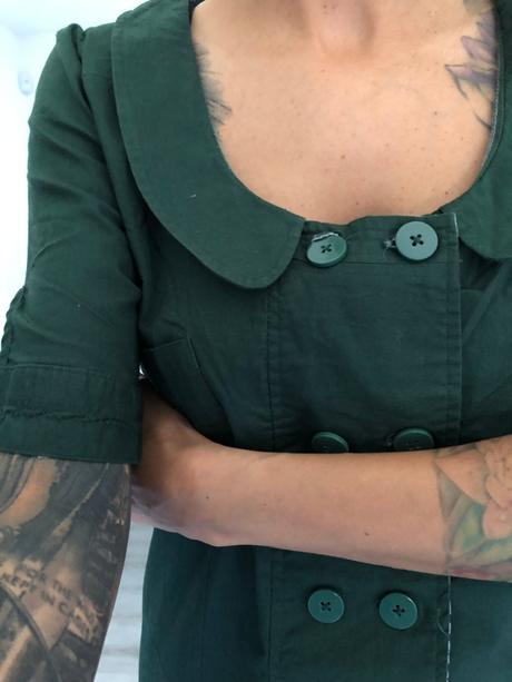 Dc tmavozelené šaty, m