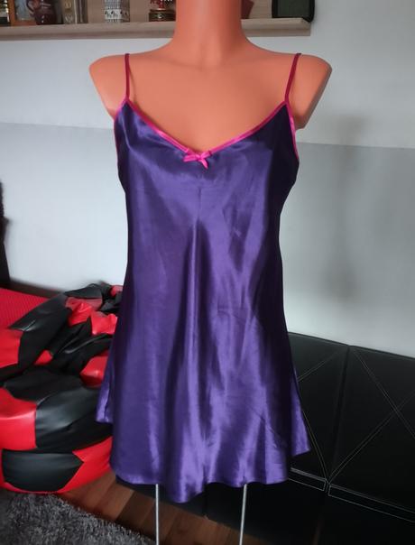 Saténová nočná košeľa v.m, f&f,m