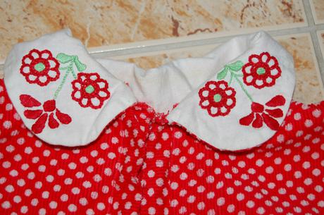 Bluzka na dositie,vysivany golierik, 98