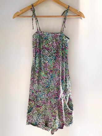 H&m krátky kvietkovaný overal veľkosť 158 (12-13), h&m,158