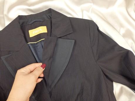 Biba luxusné tmavomodré sako, 36