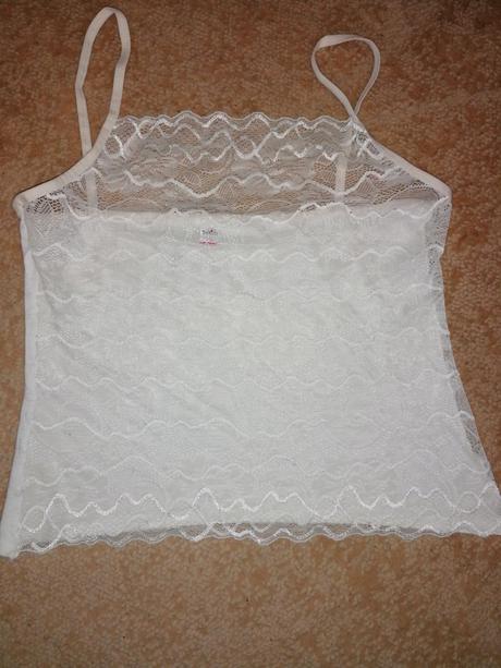 Čipkový priehľadný croptop, m