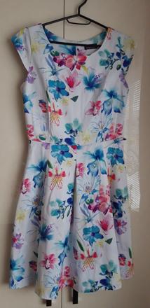 Letné kvetové šaty č.38/m, 38