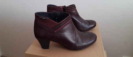 Bordové kotníkové topánky, 39