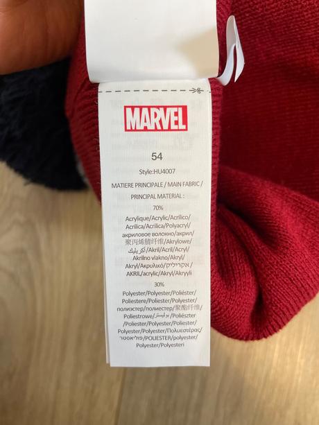 Zimna čiapka spiderman, marvel,54