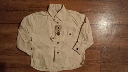 Šerifská košeľa akoby ľanová vel.92/98, 92