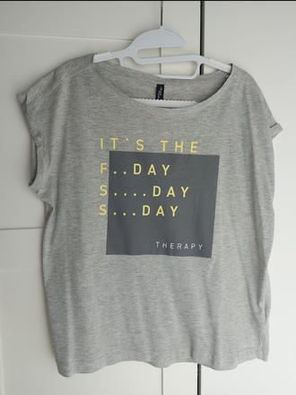 Šede tričko s napisom, jean pascale, m