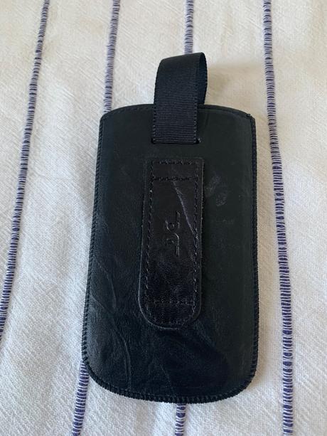 Kožené púzdro na tlacítkový mobil, 