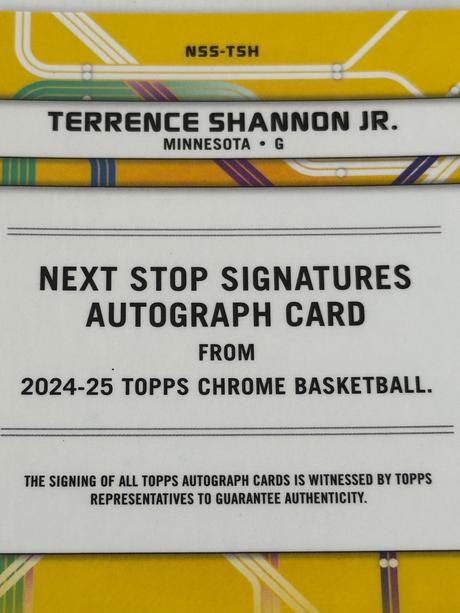 Kartička terrence shannon jr, 