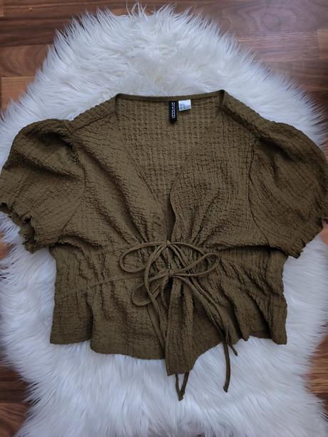 Dámsky top na viazanie, h&m,xl