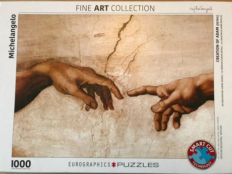 Obraz z puzzle michelangelo - stvorenie adama 1000, 