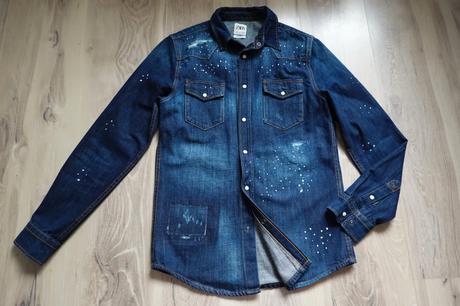 Dlhšia riflová košelobunda zara relaxed fit, zara,s