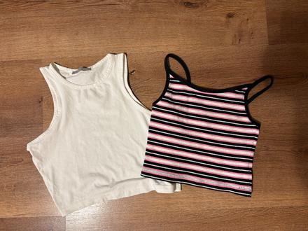 Crop topy, fishbone,xs