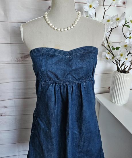 Krásne riflové šaty fishbone, fishbone,s