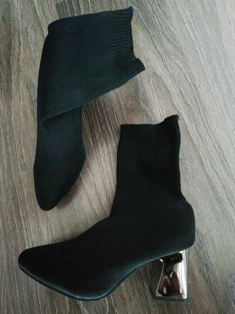 Kotníkové prechodné topánky na podpätku, 37