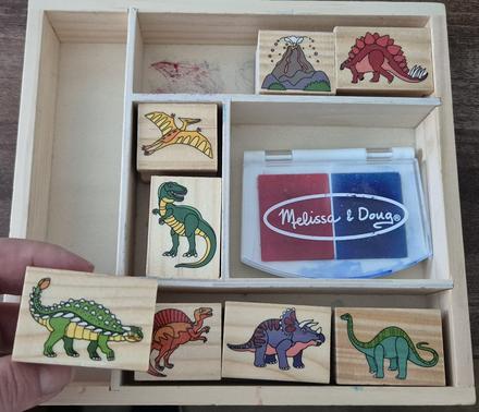 Súprava pečiatok/razítok melissa & doug (dinosaury,