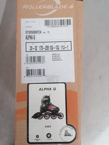 Nastaviteľné korčule, rollerblade,28