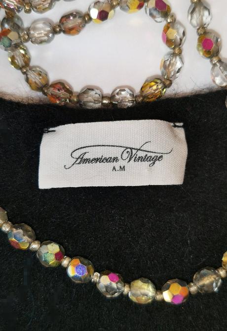 American vintage - pleteninové alpaka šaty, xs