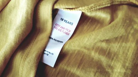 Tričko na ramienka horčicové, matalan,140