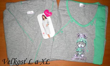 Kojenecká nočná košeľa so županom, vienetta secret,l / m / s / xl / xxl