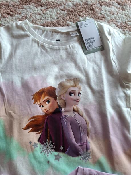Tričká hm frozen, h&m,122 / 128