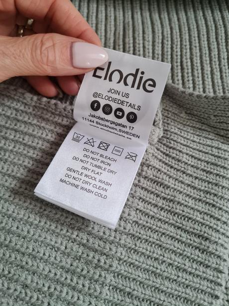 Vlnená pletená deka - mineral green elodie detail,