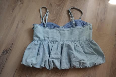 Mäkký riflový top h&m, h&m,m
